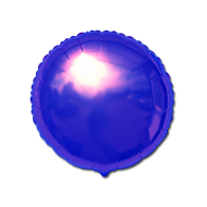 Rund folie ballon Blå 18" (u/helium)